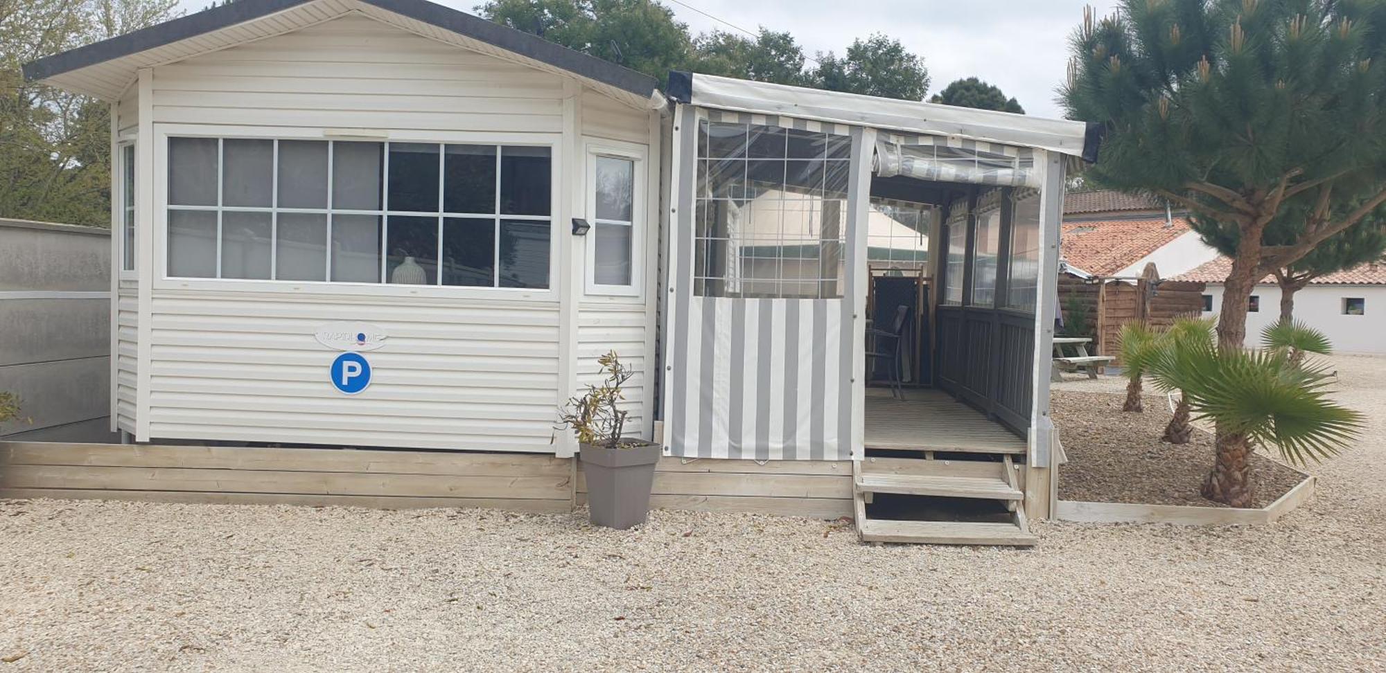 Mobil'Home Climatise Terrain Prive Proche Du Zoo De La Palmyre Les Mathes Ruang foto